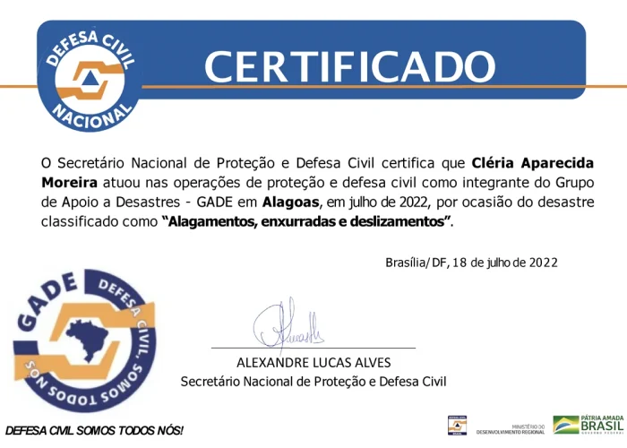 Certificado_ExurradaAlagamentos_Alagoas_2022