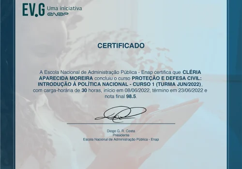 ENAP_Certificado_ProteçãoDefesaCivil_PoliticaNacional_2022
